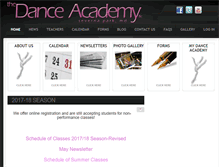 Tablet Screenshot of danceacademyweb.com